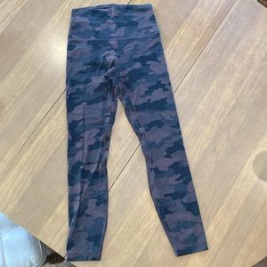 Lululemon brown camo leggings.  Size 4.